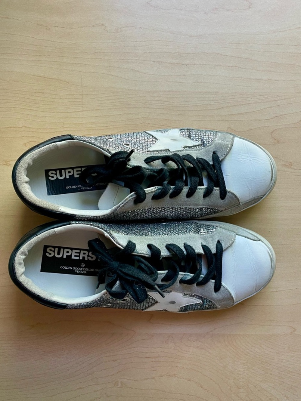 Golden Goose Superstars - Silver, black and white - Size 39 - Picture 8 of 16